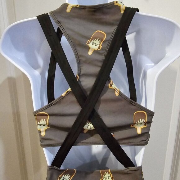 5&Adime Ice Cream Bikini Set – Harness Straps, Soft Stretch, Festival Swimwear - Picture 7 of 16